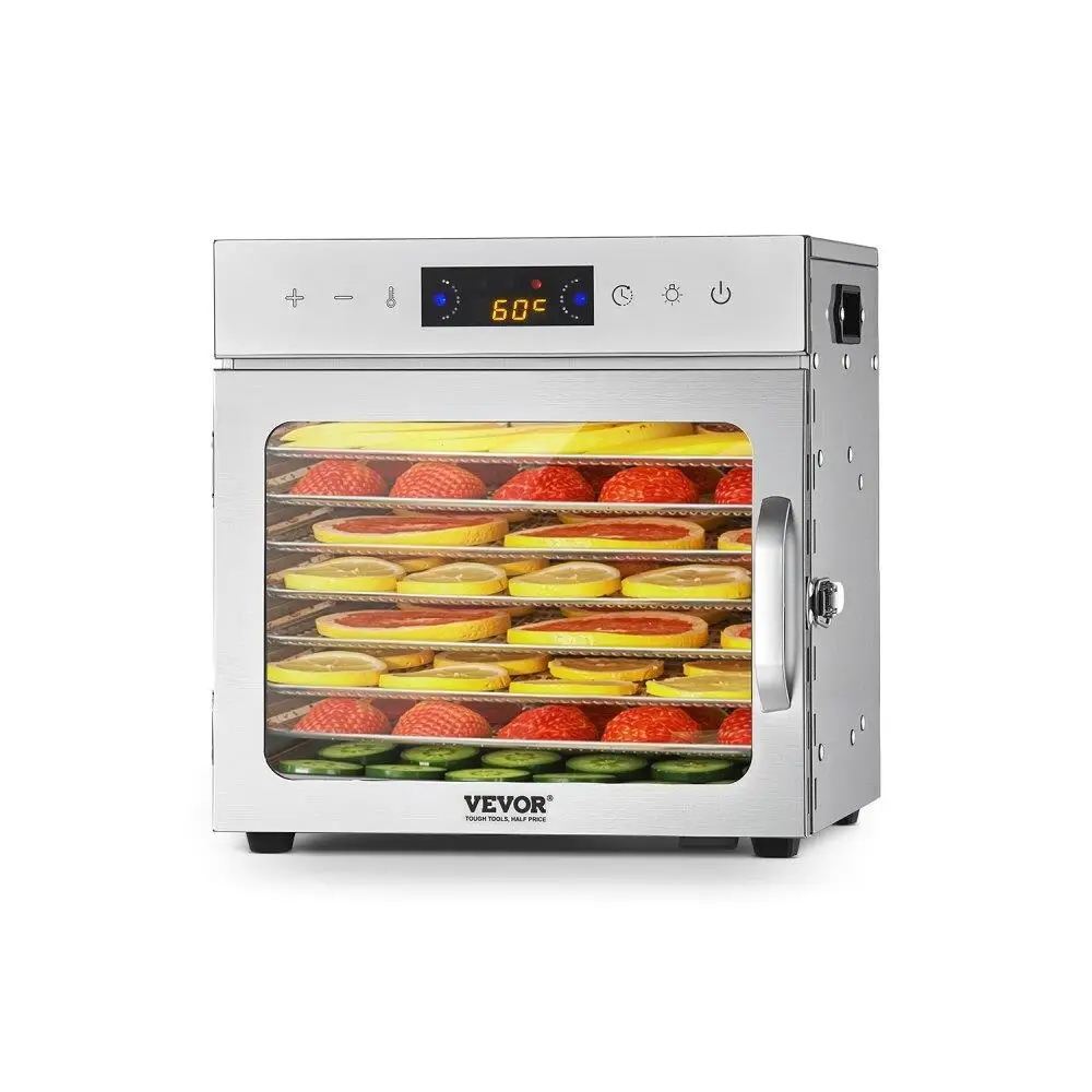 

8 Trays Dehydrator Machine Stainless Steel 400W for Meat Fruit Drying