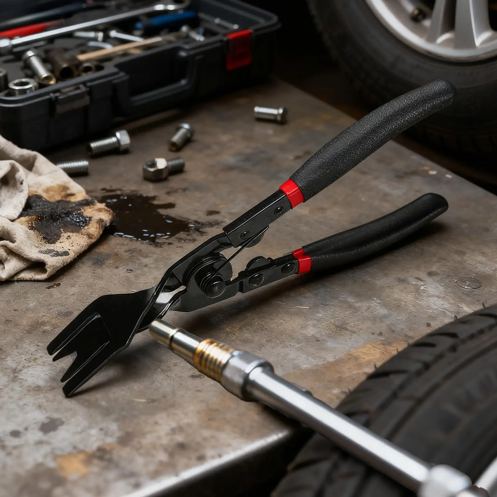 Car Clip Pliers Tool Car Fastener Remover Tool Clip Pliers Panel Clip Pliers Set Fastener Remover Auto Retainer Clip for Truck