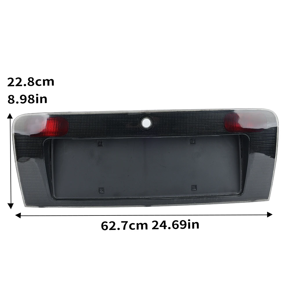 Rear License Plate Number Light Frame Cover For Audi A6 C5 1998 1999 2000-2004 ABS Black Direct Fit Replacement Cars Accessories