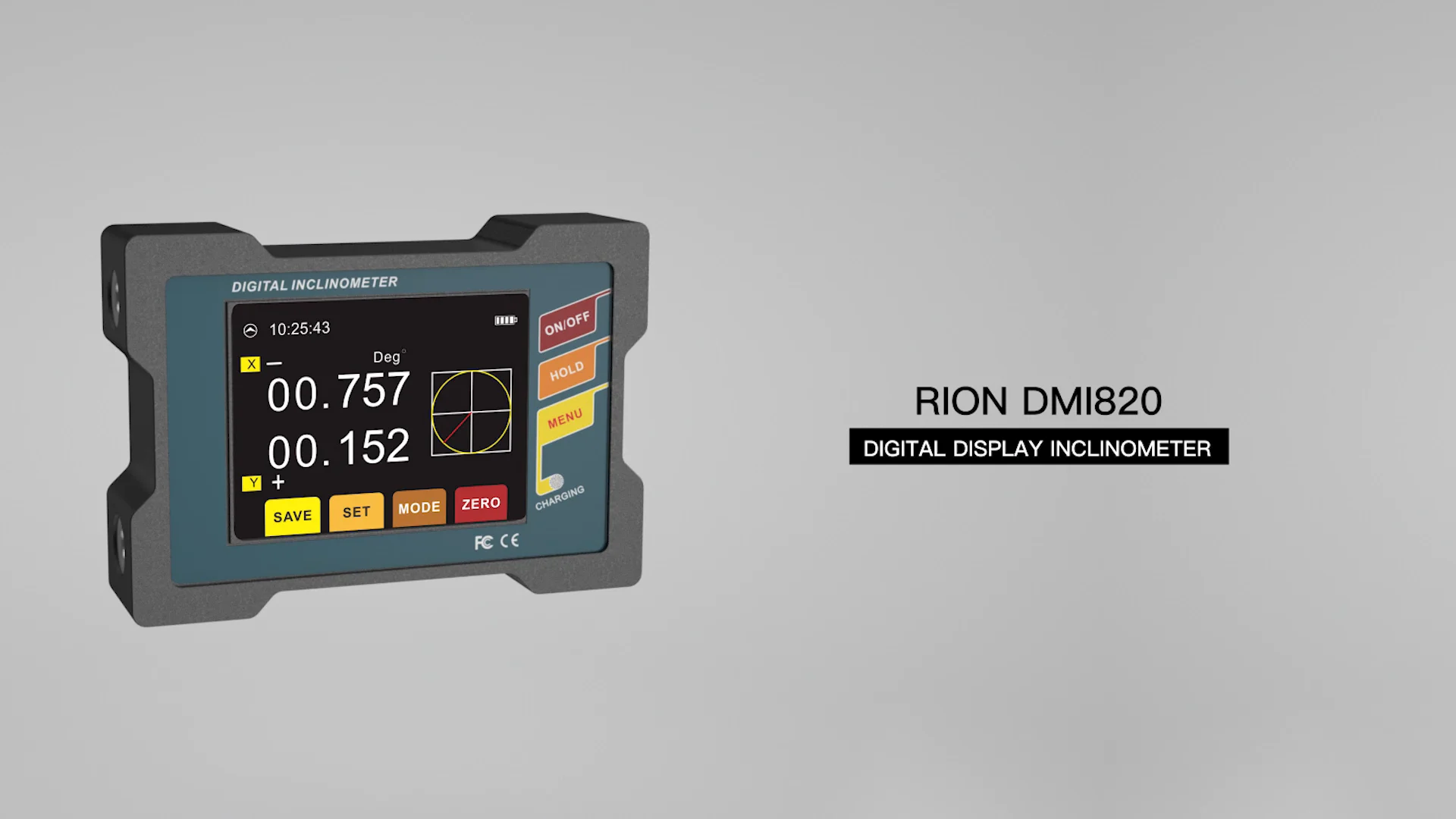 DMI820 Touch Screen Dual axis Inclinometer With Digital Display mm/m Measurement