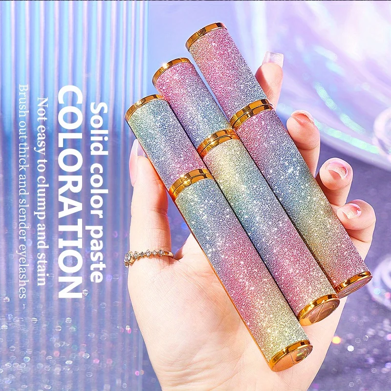 4D Lengthening Waterproof Mascara for Extreme Length & Volume,Black Long Lasting Smudge-proof Eyelash Makeup Cosmetics