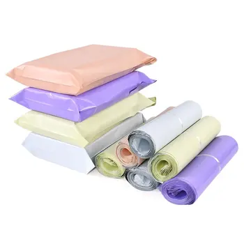 10 قطعة/السلع متعدد الألوان حقيبة البريد اكسبرس المغلف أكياس التخزين حقيبة البريد أكياس بريد الذاتي ختم كيس التغليف البلاستيكية