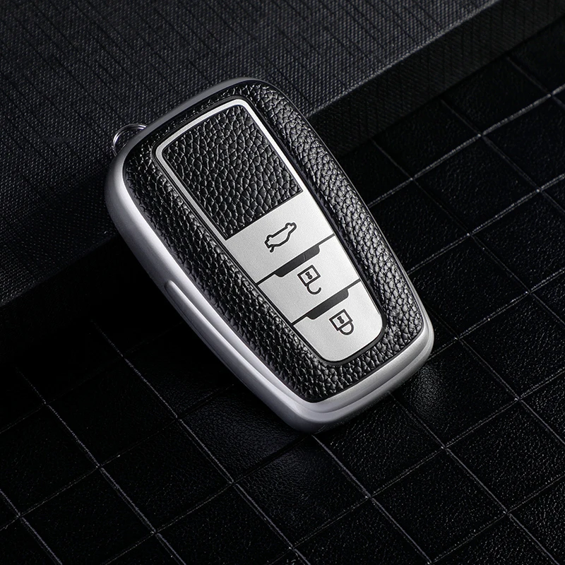 Leather TPU Car Remote Key Case Cover Shell For Toyota Corolla Camry Cruiser Prado Prius CHR C-HR RAV4 Altis Land Accessories