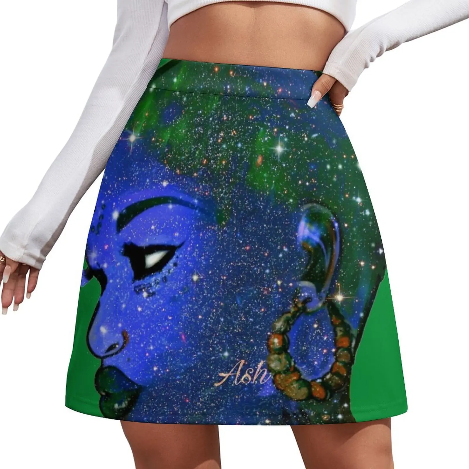 

Naturally Bald Woman And Bold Beautify Made Queen Mini Skirt night club women Womens dresses Evening dresses