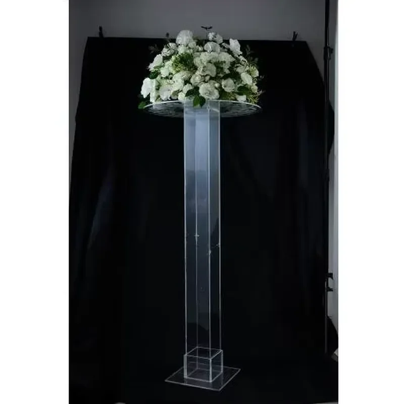 High-quality transparent vase for wedding party decoration Modern tall design
