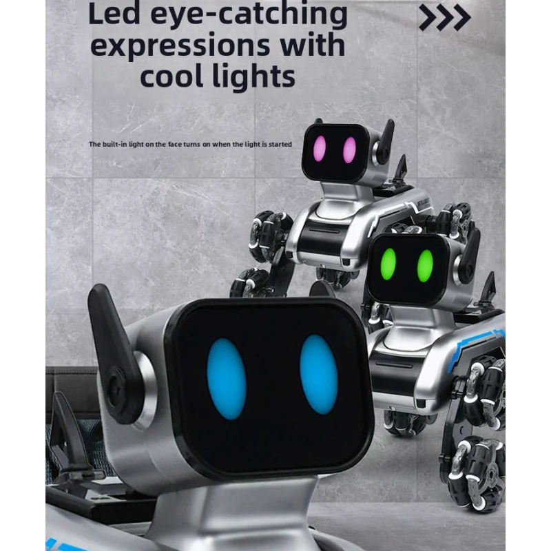 Slimme Robot Hond Elektrische Afstandsbediening Auto Jongens Speelgoed Kinderauto Achtwielige Gebaar Sensing Huisdier Verjaardagscadeau