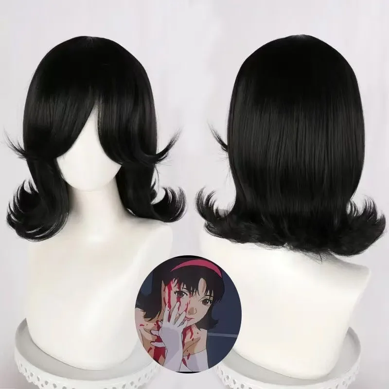 

1 piece of black, black, upturned straight hair, not yet numb. Anime anime, Misty Yue, not yet numb. Cosplay wig with hairstyle
