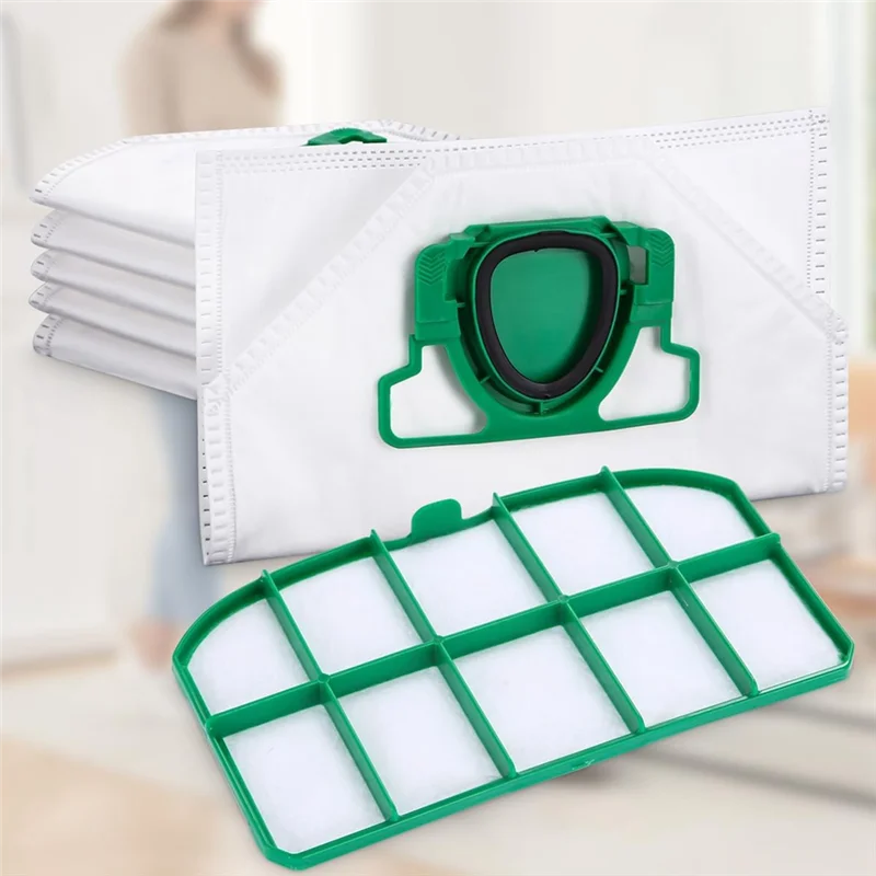 Vacuum Cleaner Bags For Vorwerk Kobold VK200 FP200 Suction Station With Hepa Filters, Dust Bag Accessories-A77G