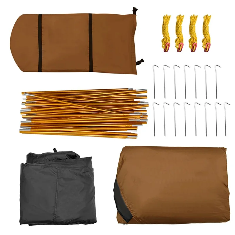 High Quality Luxury 4 Person 2 Layer Waterproof Outdoor Family Camping Tents Hot Selling