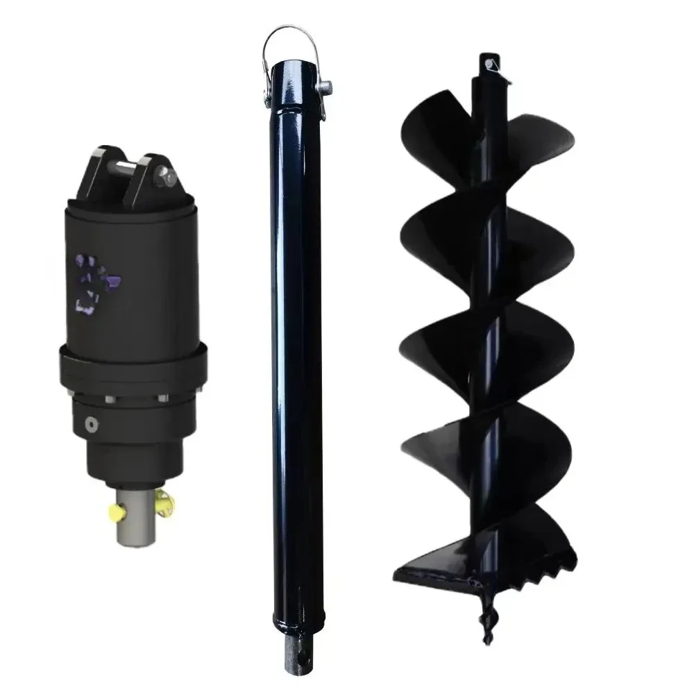 Competitive Price Mini Tractor Earth Auger Compact Skid Steer Earth Auger Drive Attachment