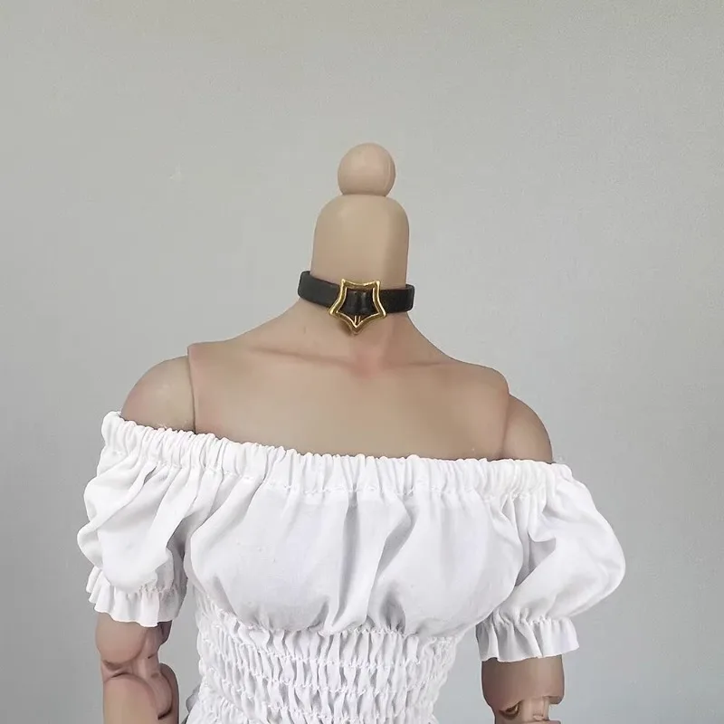 1/6 Scale Female Soldier PU Leather Neck Collar Doll Accessories for 12Inch TBL Action Figures Body Decoration