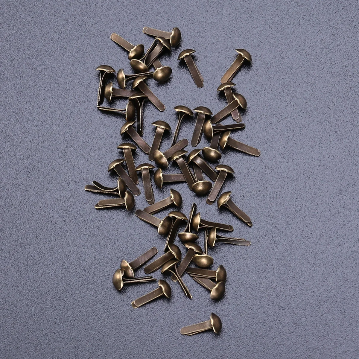 Attaches en Papier Galvanoplastie, Ronds en Métal pour Artisanat, Bricolage, 45x8mm (Bronze), 100 Pièces