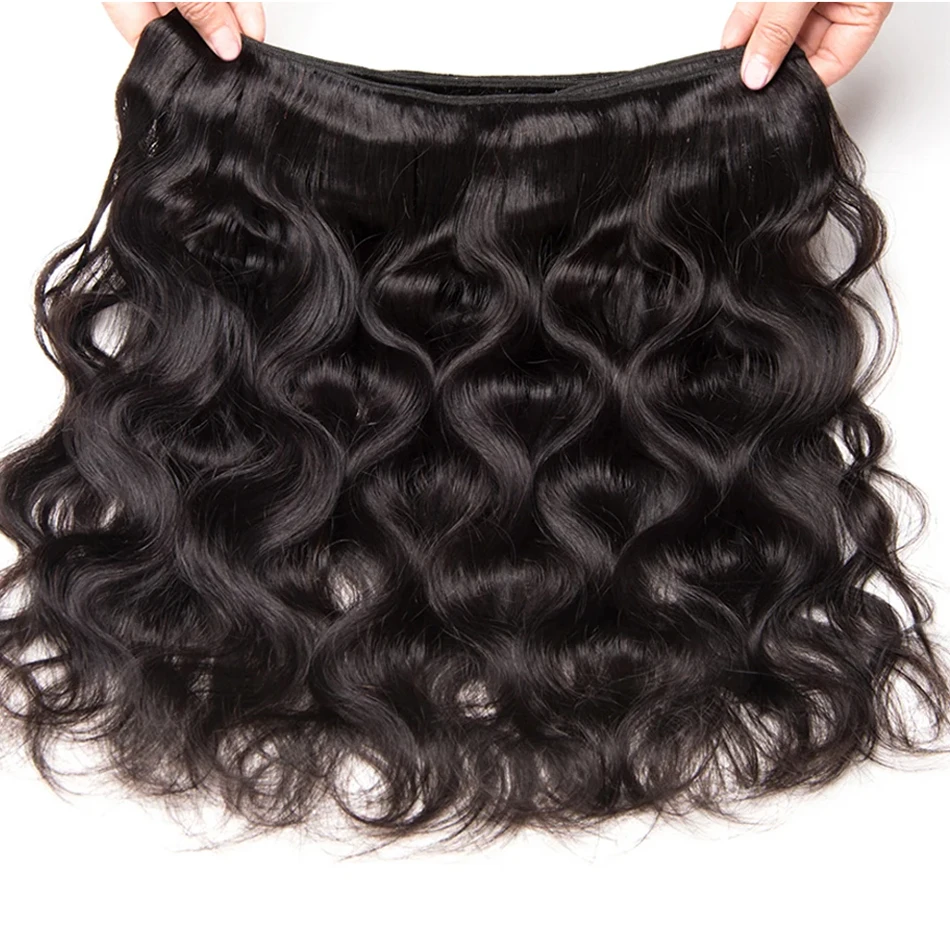 BPHW-Tissage de cheveux humains brésiliens Body Wave, Extensions de cheveux Remy, Perruques 3/4 cheveux humains, Bundles, 12A, 1, 100% Bundles