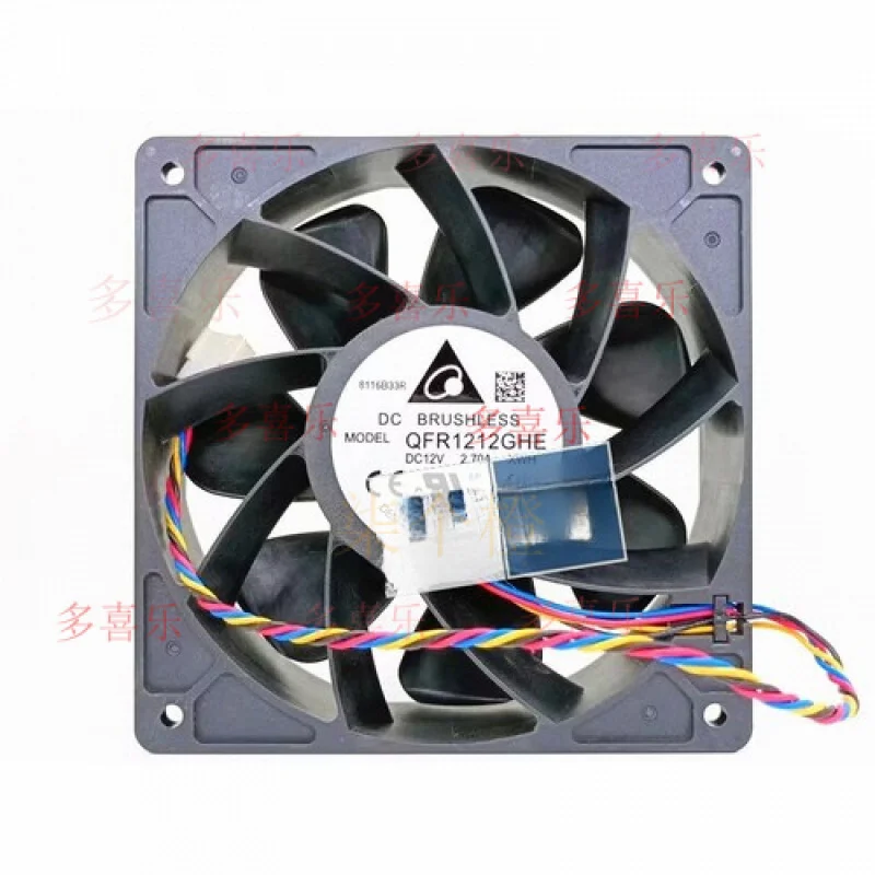 

ZMZM 1 шт. для QFR1212GHE 12 В 2,70 А 120*38 мм 12 см Delta охлаждающий вентилятор 4-проводной