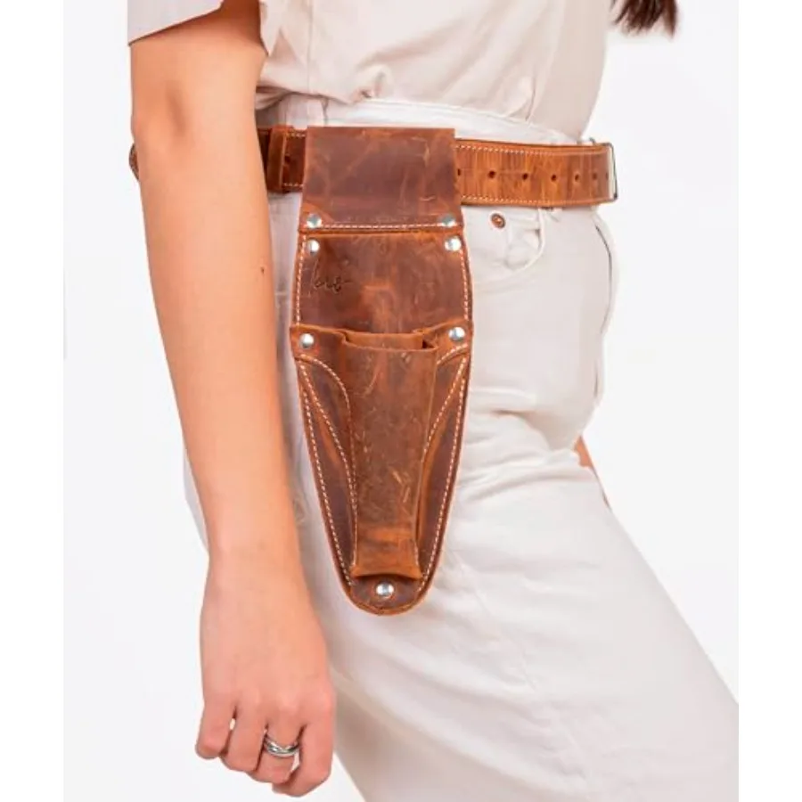 

Кожаный поясной чехол Hori Hori с карманами для секатора и ножниц. Персонализированный кожаный пояс для флориста с карманами для инструментов