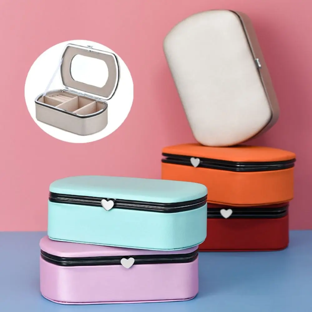 Fashion PU Leather Jewelry Packing Box Necklace Bracelet Organizer Jewelry Storage Case Dustproof Jewelry Display Box Women