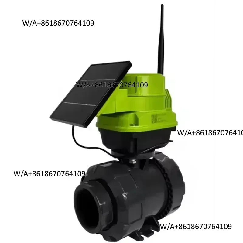 PVC Solar-Powered Smart Ball Valve, IP67 Waterproof with 4G/QOTA Communication for Outdoor Use