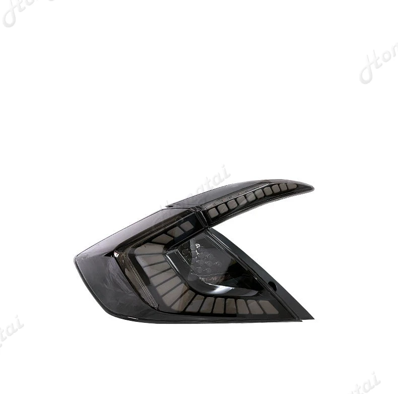 مجموعة مصابيح خلفية لـ 2016 2017 2018-2021 Honda Civic 10 سيدان LED المصابيح الخلفية مجموع أضواء الخط أضواء الفرامل أضواء عكسية