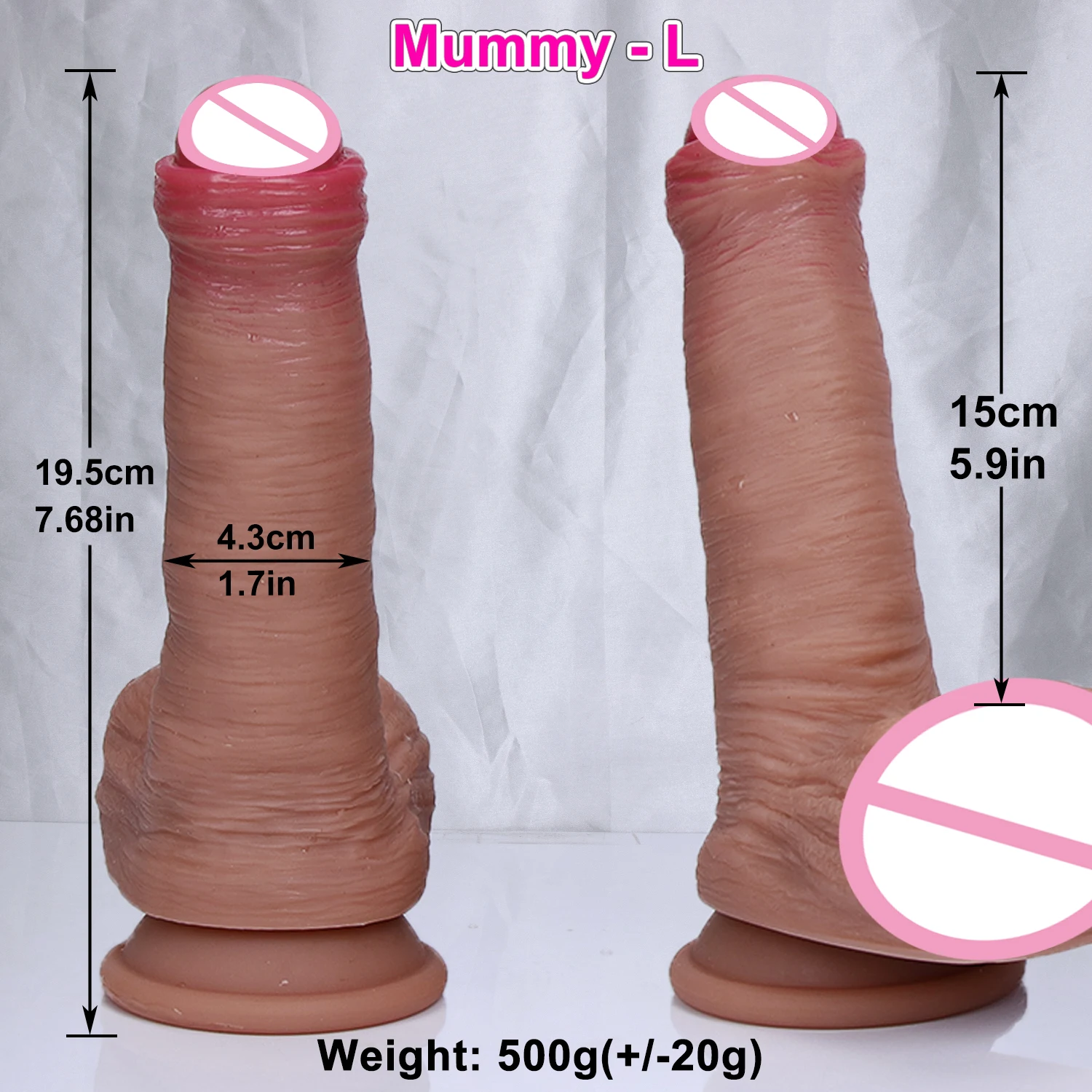 Soft Small Double Dildo Safety Silicone Vaginal Masturbators Penis Erotic Toy Gift for Women Suction Cup Realistic Glans Dick