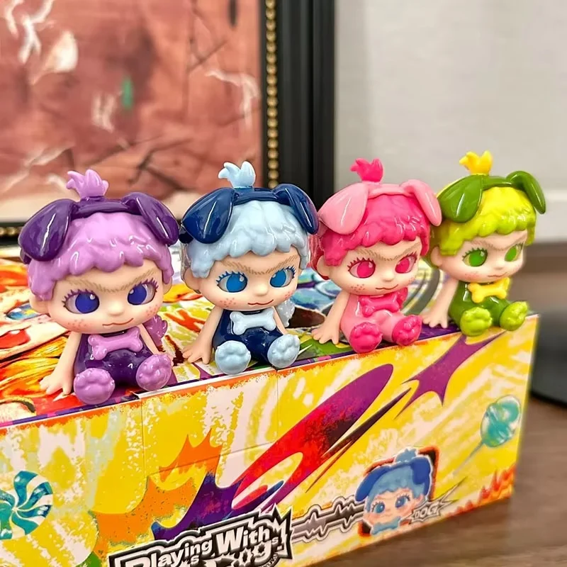 

Miniso Wakuku Cat And Dog Battle Series Ручная слепая коробка Коллекция игрушек Модная трендовая игрушка для детей