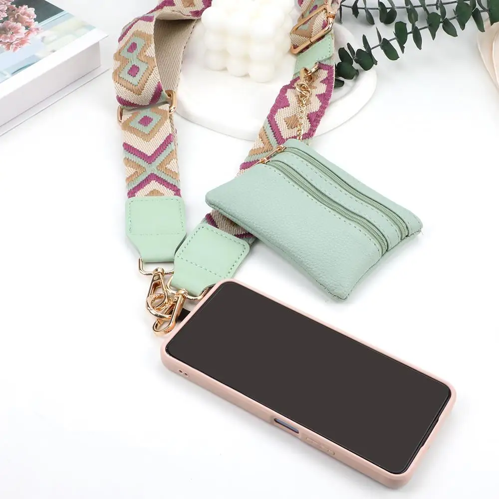 

Mobile Phone Lanyard Strap Fashionable Adjustable Neck Strap for Smartphones Keychain Holder with Cute Coin Purse Bag Straps