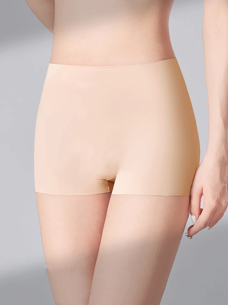 Pantalones cortos de seguridad sin costuras para mujer, Boxers de talla grande para verano, pantalón de protección antirozaduras, bragas, ropa interior de cintura alta