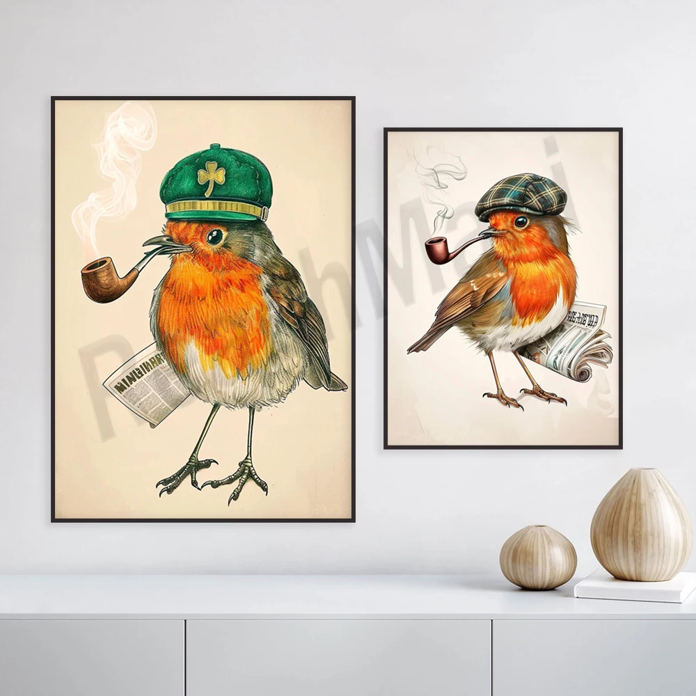 روبن التدخين القابل للطباعة، طباعة شامروك الأيرلندية لعيد القديس باتريك، روبن، ملصق عيد القديس باتريك