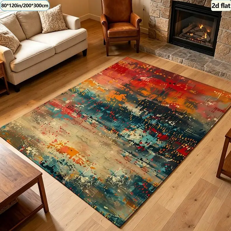 Vintage Burgundy Rose Frame Carpet Flooring Retro Floral Square Area Rug Elegant Romantic Bedroom Living Room Floor Mat