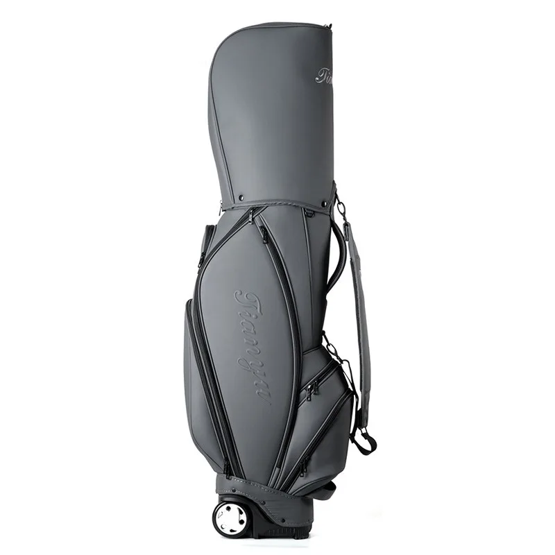 TTYGJ New Golf Bag Lightweight Waterproof Stand Bag 6 Grid With Wheels Men And Women Large Capacity Golf Cart Club Standard Bag