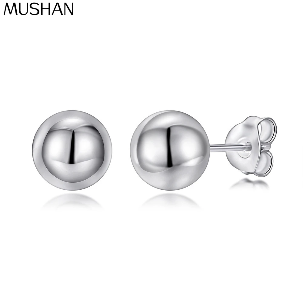 

MuShan Jewelry 925 Sterling Silver Stud Earrings Dangle High Carbon Diamond Her Gift Daughter Gift Women Earring Fine Jewelry