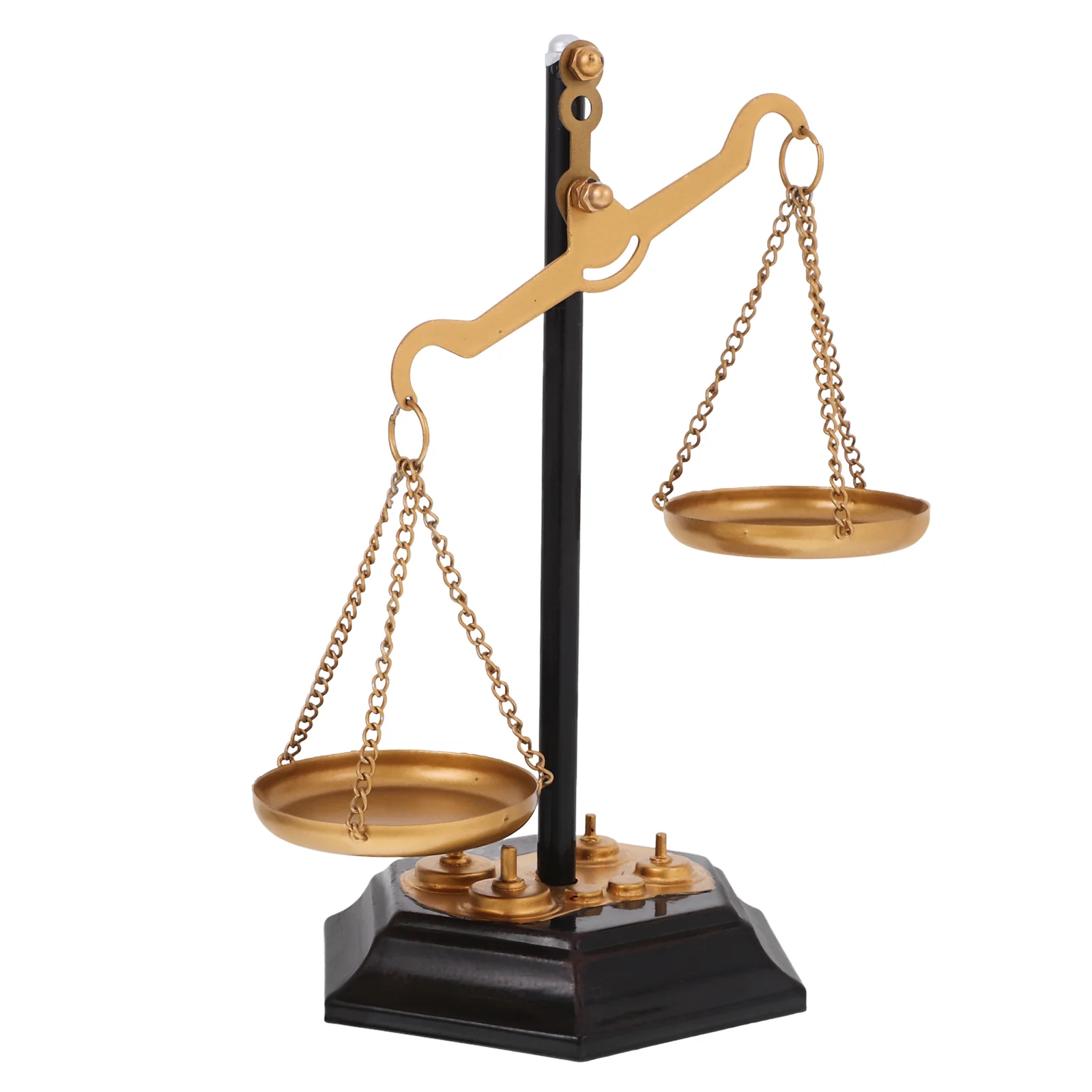

Mini Vintage Decorations Office Dollhouse Justice Scale Iron Decorative Balance