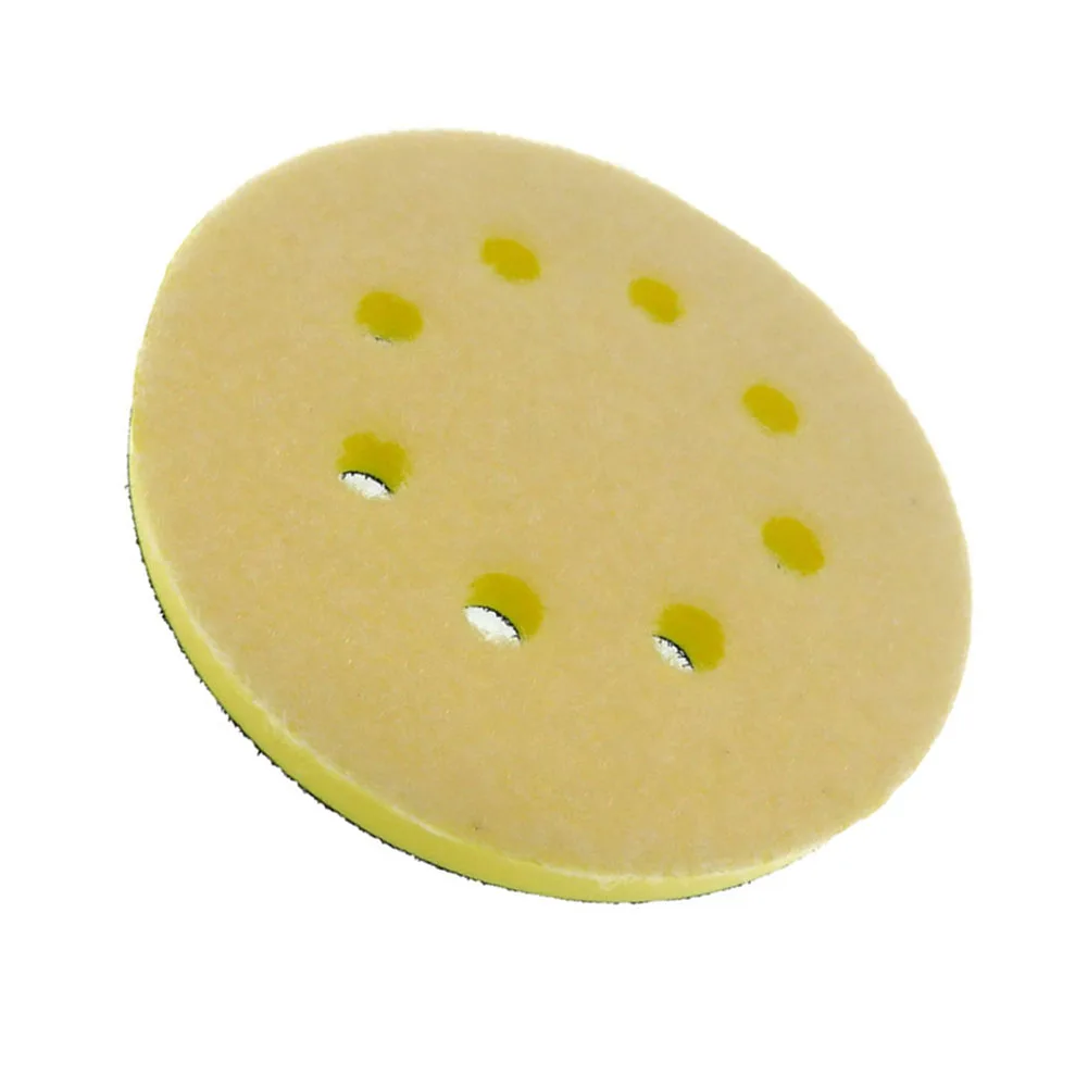 For Polishing 5 Inch Sanding Pad 8 Holes Sanding Pad Contoured And Curved Surfaces Easy To Use Foam Interface Pad