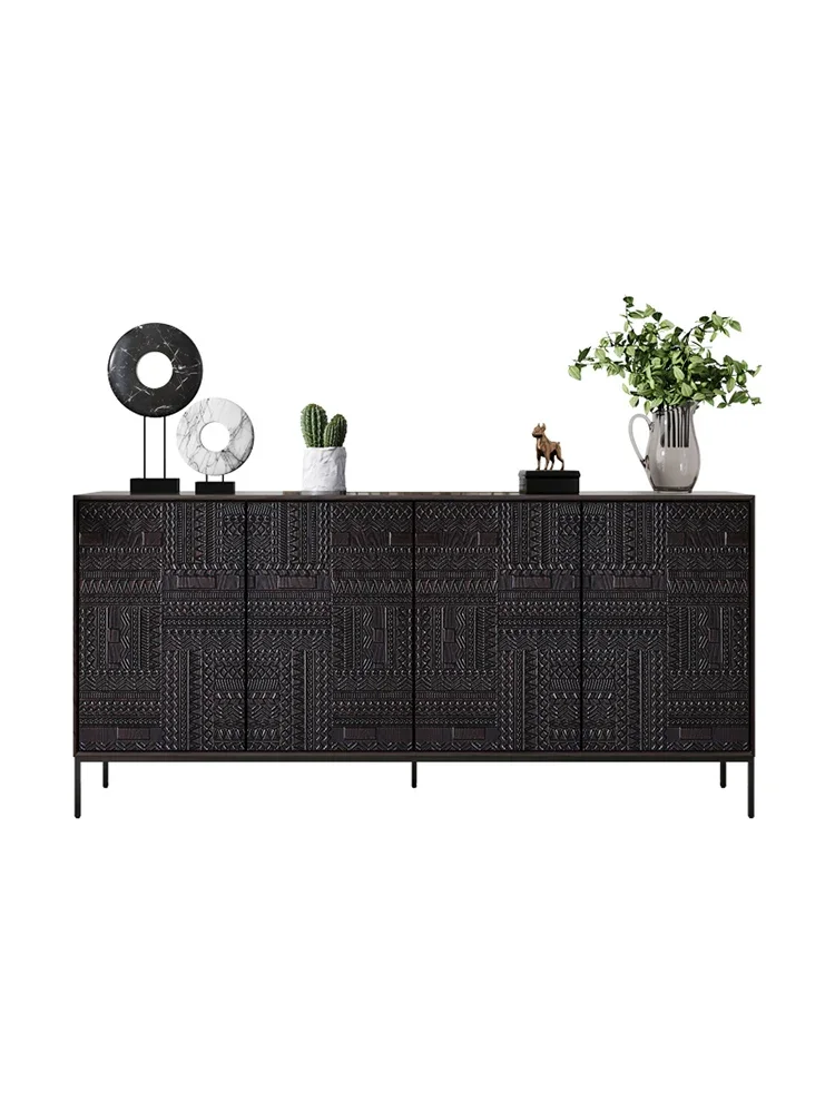 

Практичный скандинавский ретро-буфет для спальни, резной ТВ-буфет, шкаф на крыльце