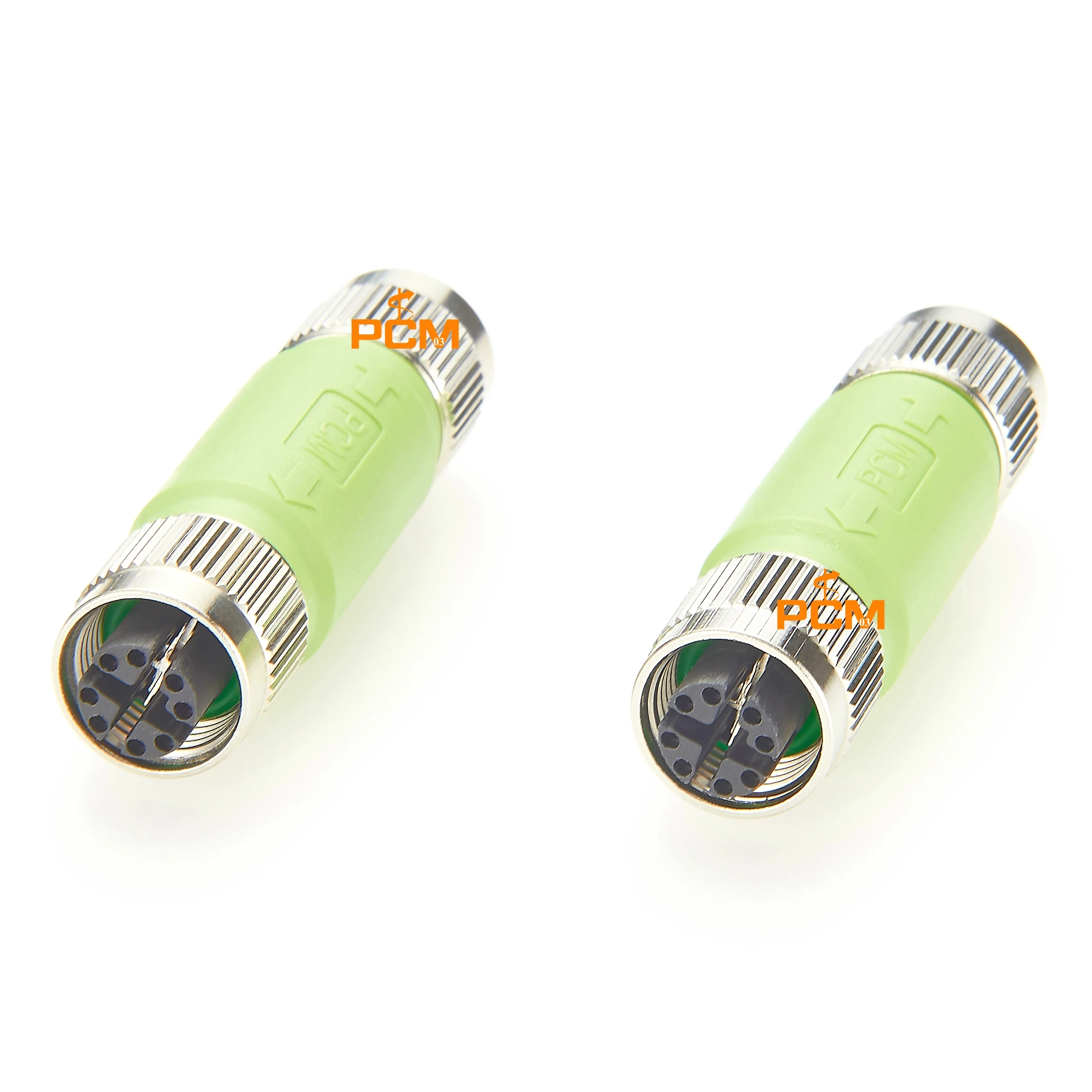 M12 X coded 8pin connector female to female Adapter High-Speed Gigabit Ethernet Coupler for Industrial Network System Camera