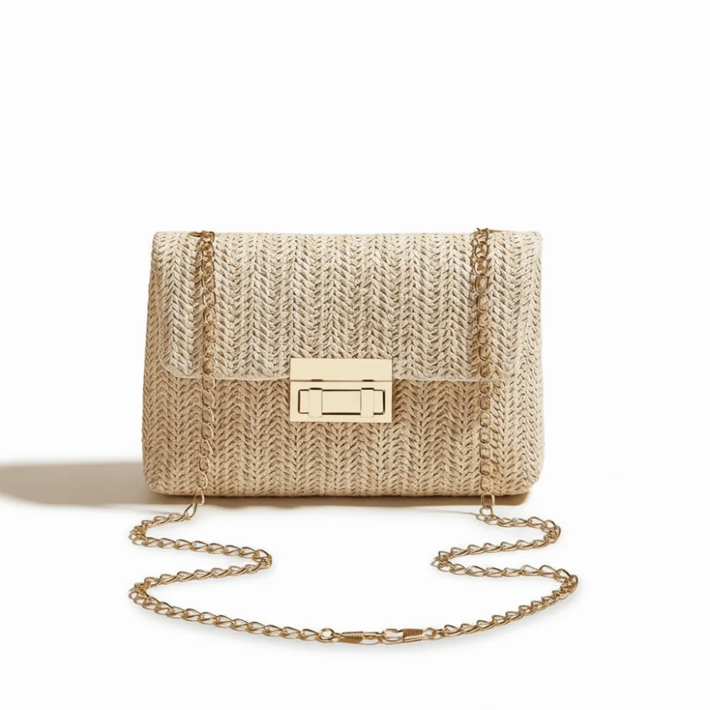 

Fashion Versatile Straw Bag Casual Bohemian Style Crossbody Bag Small Size Messenger Bag for Women