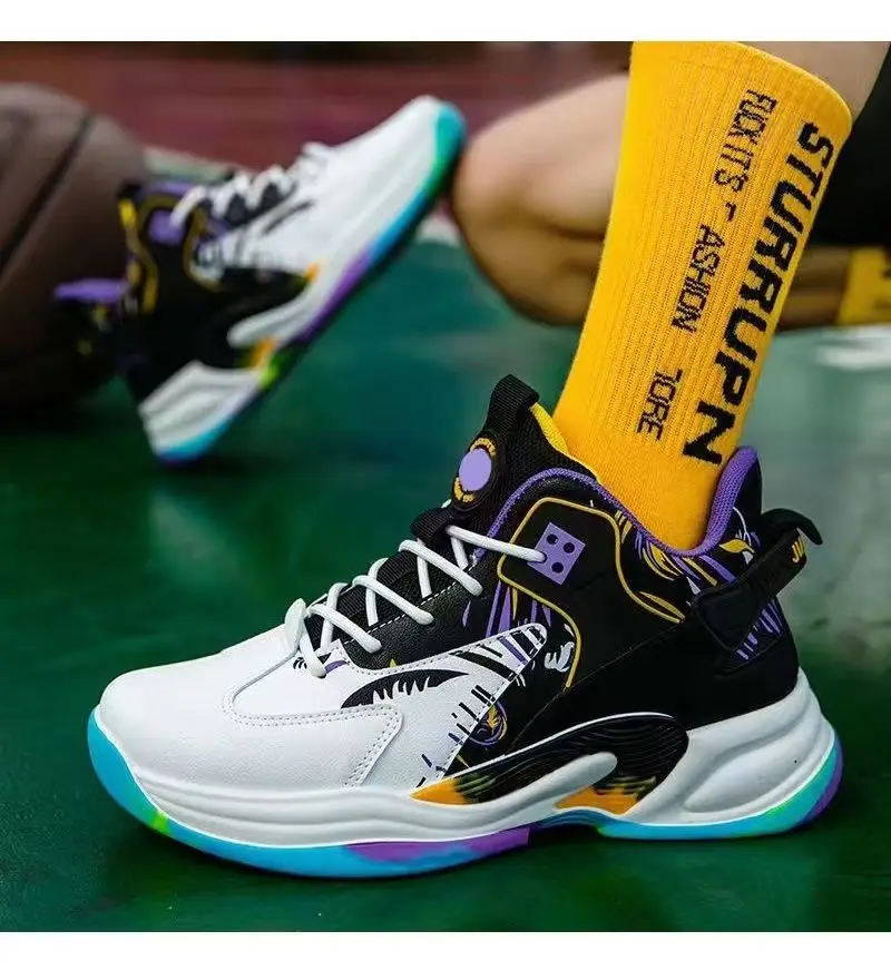 أحذية كرة السلة أحذية رجالية أحذية رياضية عالية الجودة مقاومة للاهتراء أحذية قابلة للتنفس للتدريب الرياضي في الهواء الطلق أحذية رياضية كاجوال أوم #5