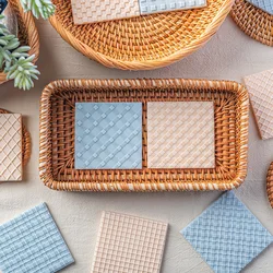 Lattice Texture Acrylic Cookie Embosser Mold Fondant Icing Biscuit Mold Geometric Figure 3D Pattern Cookie Stamp Baking Tool