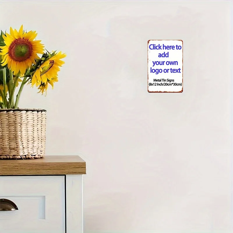Custom Image Tin Sign, Personalized Photo Metal Wall Plaque, Retro Vintage Wall Art Decor for Home, Bar, Garage, Unique Holiday image 5
