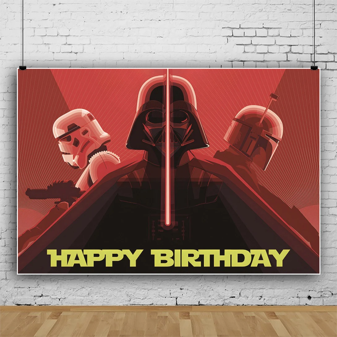 Hasbro Star Wars Boy Birthday Party Props Background For Photography Supplies Photo Backdrop Stage Baby Shower Banner Poster