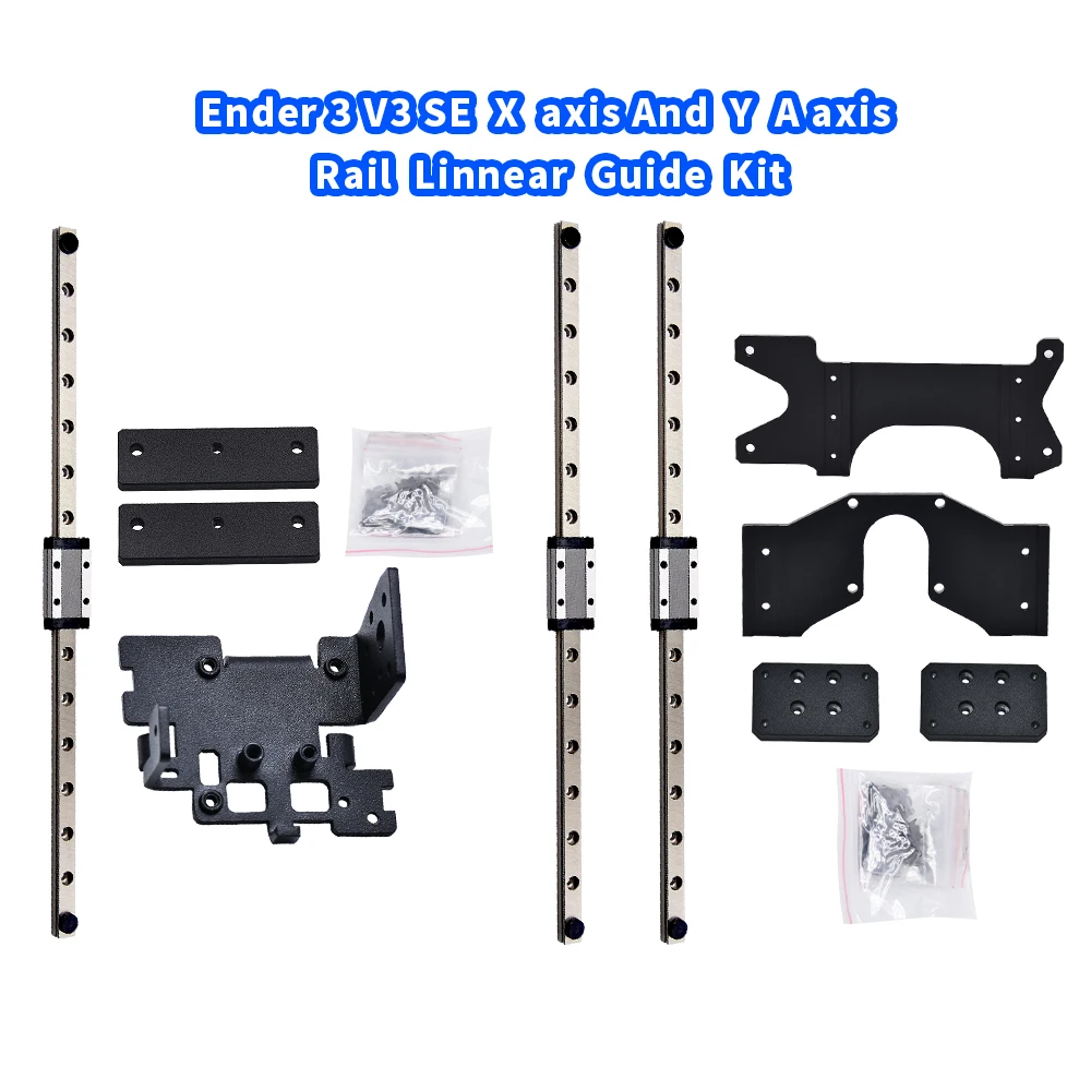 3D Printer Upgrade Kit Ender3 V3 SE MGN9H 300mm Linear Rail X Axis Dual Y Axis Upgrade kit With Backplate For Ender 3 v3 se