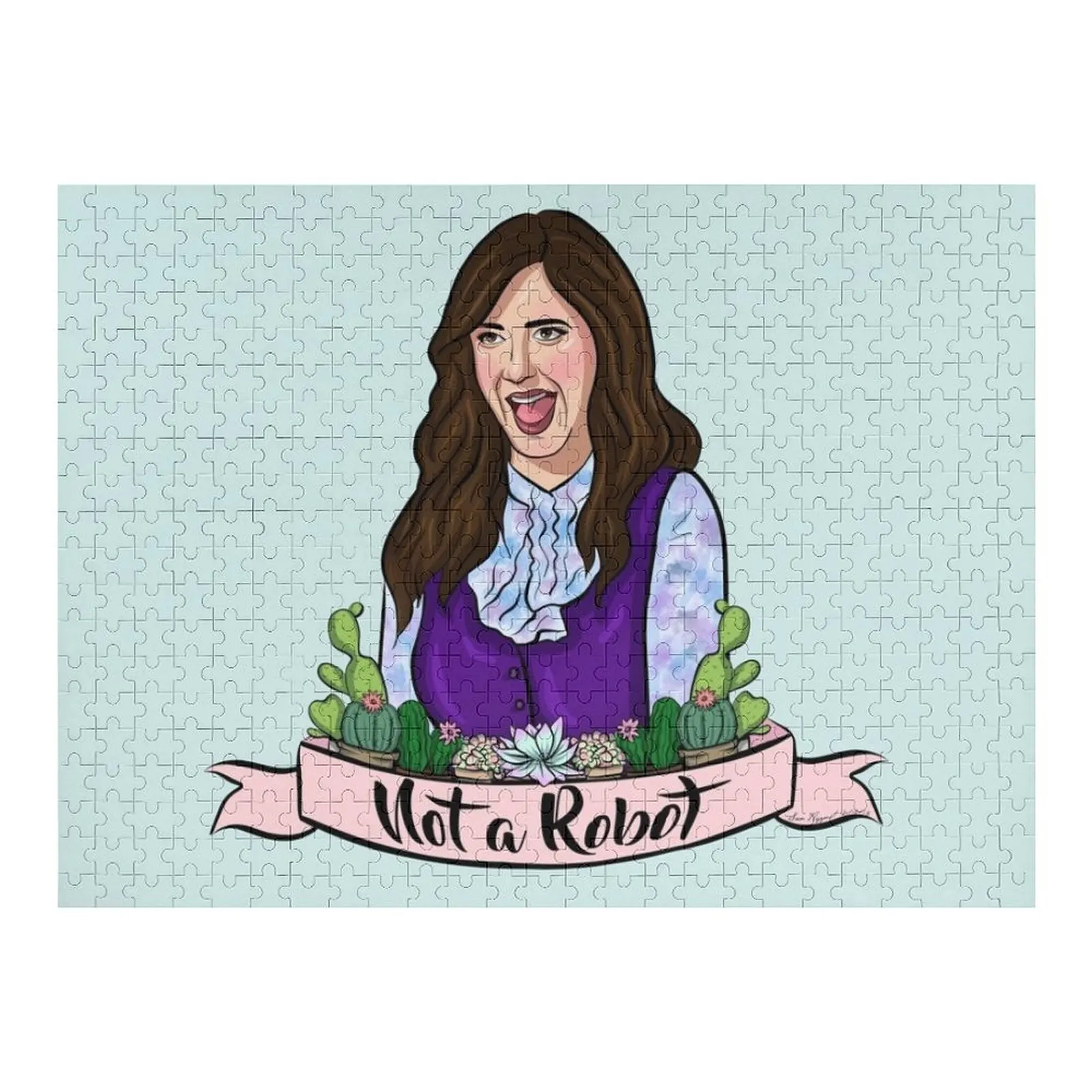 

Janet Is Not A Robot Jigsaw Puzzle Custom Name Child Toy Personalized Photo Gift Puzzle