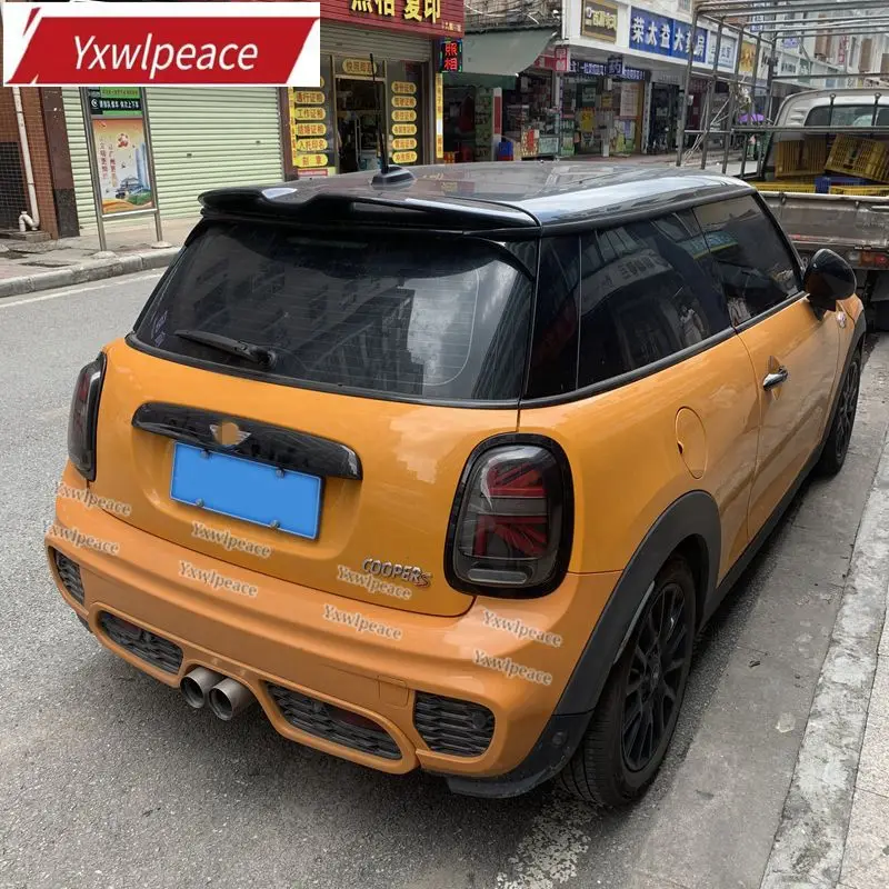 

Для MINI COOPER 2013-2020 F56 F55 JCW глянцевый черный спойлер из углеродного волокна задний спойлер на крышу багажника крыло автостайлинг