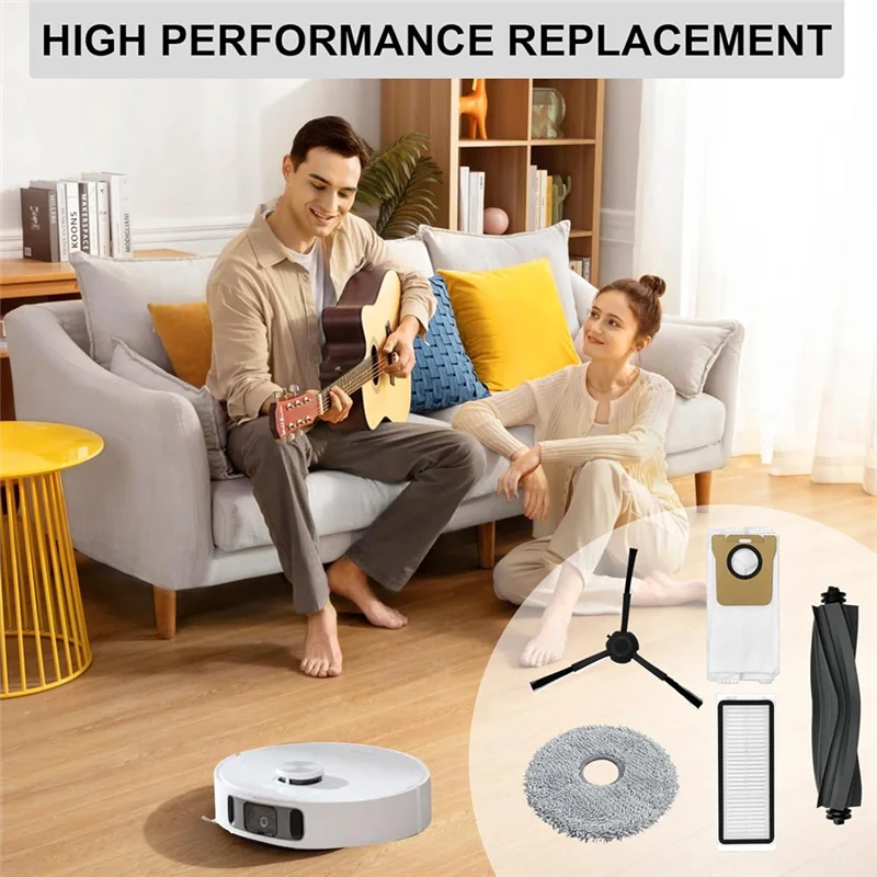 لـ Dreame L20 Ultra/ L10S Ultra/ L10 Ultra، فرشاة جانبية رئيسية فلتر Hepa ممسحة قماش أكياس غبار قطع غيار المكنسة الكهربائية-A5