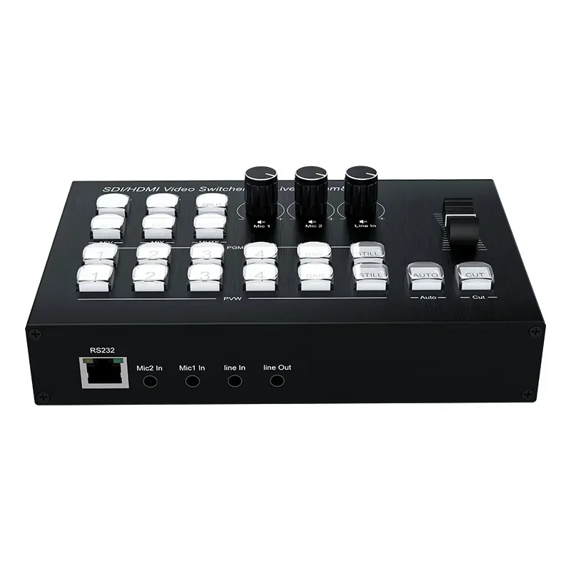 

SDI 4-in-2-Out Video Switcher With Type-C USB3.0 Port ABS Material Live Streaming Video Splitters & Converters