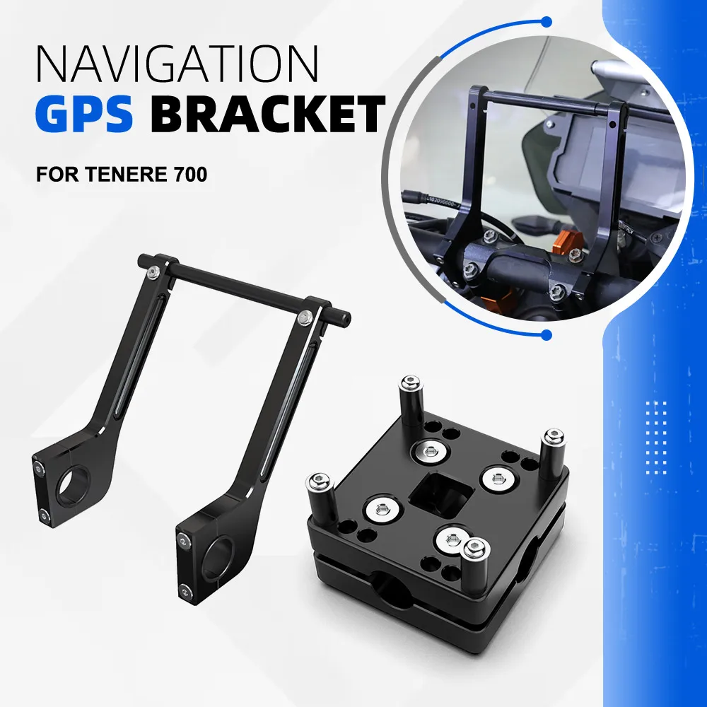 

For Yamaha Tenere 700 For Honda For Suzuki For Kawasaki For BMW For F2R Laba7 Motorcycle 12MM Bar Clamp Navigation GPS Bracket