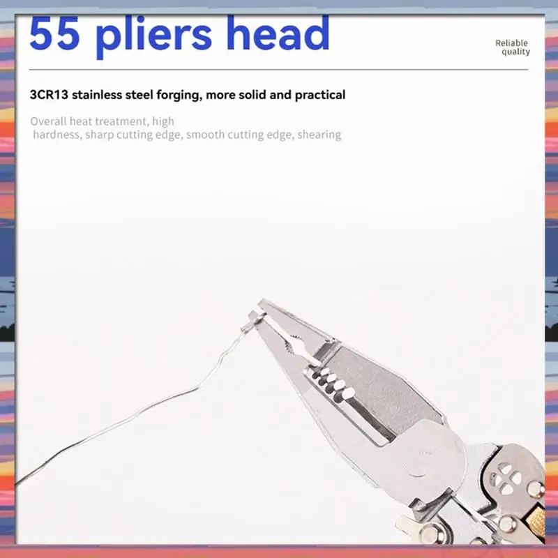 

AFBC Electricians Voltage Testing Cable Cutting Scissors Electrician Cable Cutter Crimping Pliers