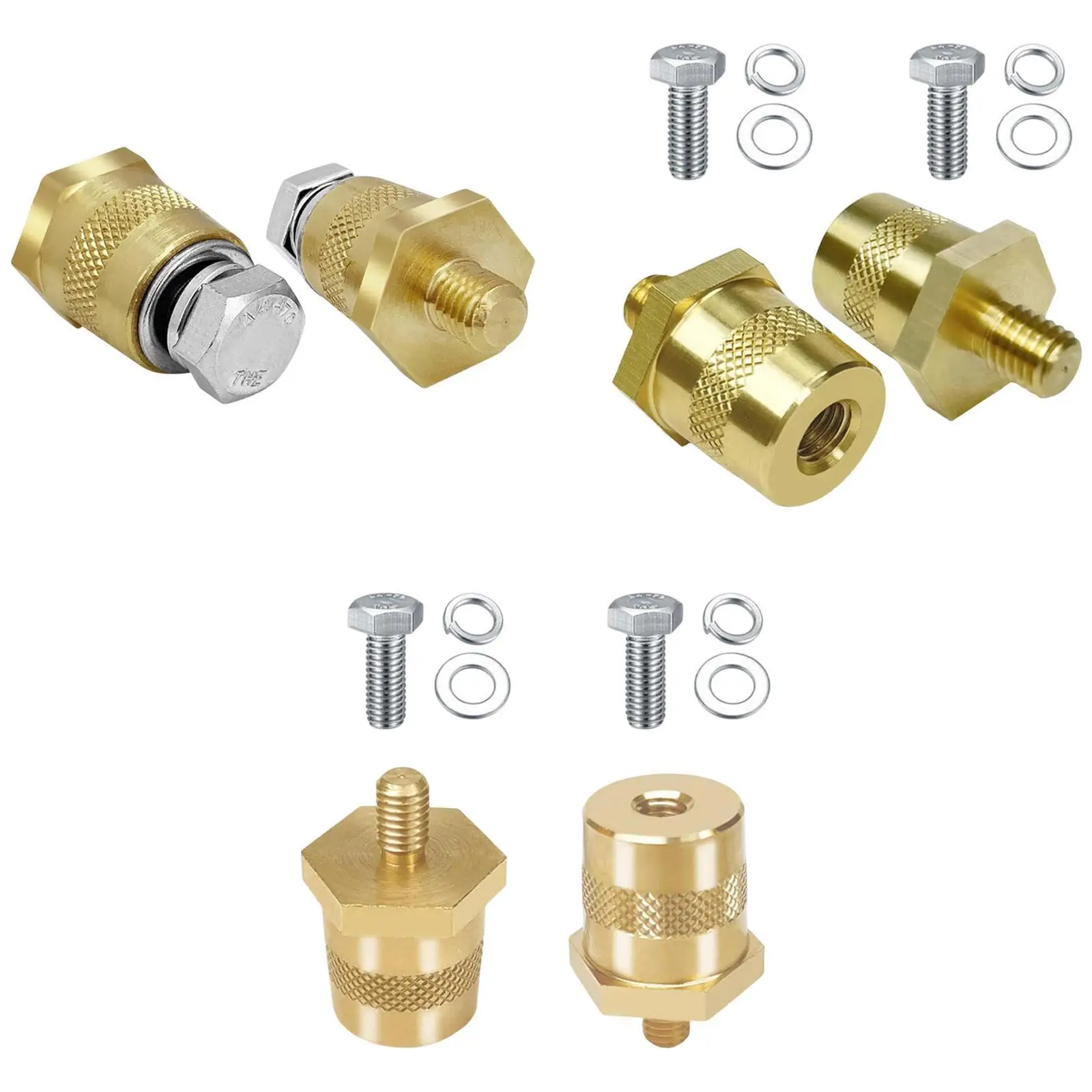 2 Pieces Battery Terminal Stud Connector Battery Terminal Junction Stud Post for Ship Automobiles RV Agricultural Vehicles