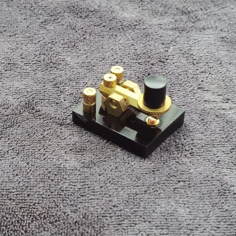 MK-01 Mini Straight Key, Compact CW Morse Code Telegraph Hand Key, Portable Ham Radio Manual Key for Shortwave Radio