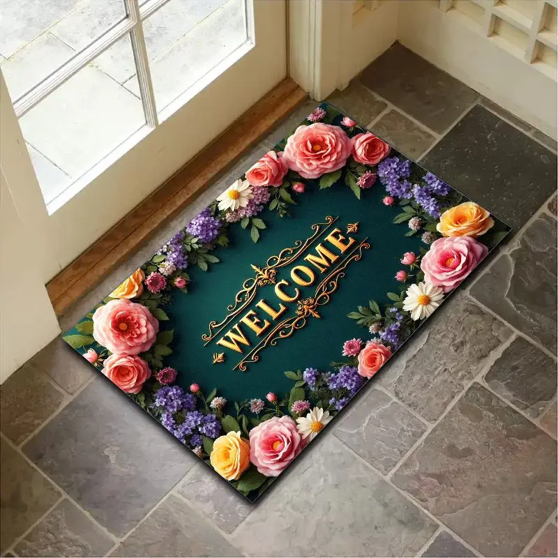

VIKAMA Entrance Hall Entry Door Carpet, Bedroom Door Carpet, Bathroom Floor, Kitchen Floor Anti-Slip Decorative Items For Home