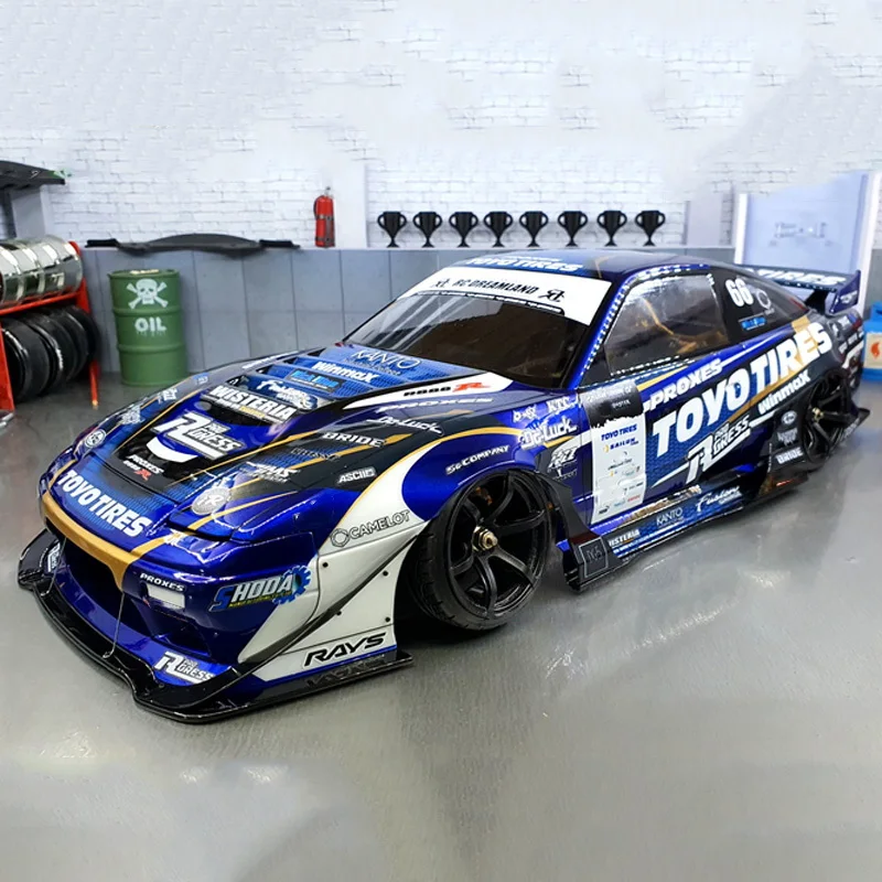 1/10 N1SSAN 180SX Tipo X Rocket Bunny Escala RC Controle Remoto Carro Decalque Etiqueta Atualização